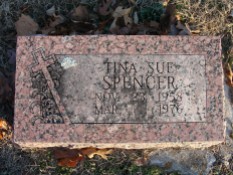 Tina Sue Spencer headstona